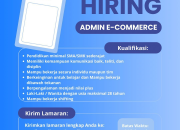 Lowongan Kerja Admin E-Commerce Zeps Media 2026: Segera Daftar!