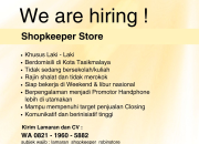 Lowongan Kerja Shopkeeper Pria di Tasikmalaya – Robin Store