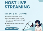Lowongan Kerja Host Live Streaming di Maulindra Sukaratu Tasikmalaya