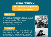 Lowongan Kerja Buang Benang & Quality Control di CV Sulton Avstore Tasikmalaya