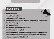 Lowongan Kerja Host Live Streaming Fefa Style Tasikmalaya – Gabung Jadi Fashion Icon!