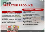 Lowongan Kerja SMA/SMK 2026: Operator Produksi di CV. Kenjayan Makmur Abadi (Sidawangi)