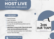 Lowongan Kerja Host Live Affiliator Shopee Tasikmalaya Terbaru 2026