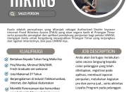 Lowongan Kerja Sales Person di Kuala – Authorized Dealer Internet FWA 2026