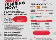 Lowongan Kerja Event Lebaran 2026 di Boga Group: Dibuka Posisi Service & Kitchen (Walk-In Interview)