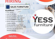 Lowongan Kerja Sales Furniture di YESS Furniture – Karir Terbaru 2026
