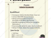 Lowongan Kerja Admin Kosmetik Terbaru 2026