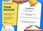 Lowongan Kerja Team Bazaar Dimsum Bangkok Tasikmalaya Terbaru 2026