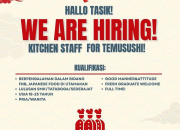 Lowongan Kerja Kitchen Staff di Temu Sushi Tasikmalaya Terbaru 2026