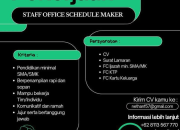 Lowongan Kerja Staff Office Schedule Maker di NRM 2026
