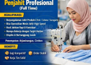 Lowongan Kerja Penjahit Profesional di Arjawinangun Terbaru 2026