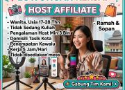 Lowongan Kerja Host Affiliate di Tasikmalaya: Gabung Bersama Tim Kami!