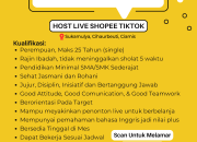 Lowongan Kerja Host Live Shopee & TikTok Satiasa Group Ciamis