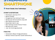 Lowongan Kerja Host Live Streaming Smartphone di Tasikmalaya – Gaji Per Jam!