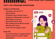 Lowongan Kerja Host Live Streaming Smartphone di Tasikmalaya
