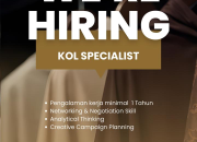 Lowongan Kerja Sakura Baru Terbaru 2026: Posisi Host Live & KOL Specialist