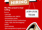 Lowongan Kerja Kopi Kopling Tasikmalaya Posisi Mas-Mas Penjual Es Kopi Keliling Terbaru 2026