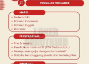Lowongan Kerja Pengajar Freelance Ganesha Operation 2026