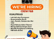 Lowongan Kerja Crew F&B Kremesa Ny. Lian Terbaru 2026