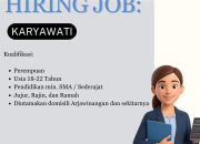Lowongan Kerja Karyawati Toko Mas Damai Cantik Palimanan 2026