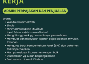 Lowongan Kerja Admin Perpajakan dan Penjualan Javafon Plafon 2026