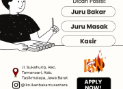 Lowongan Kerja Ikan Bakar Nusantara (IKN) Tasikmalaya 2026: Juru Bakar, Juru Masak, & Kasir