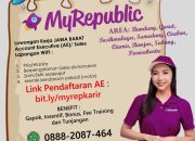 Lowongan Kerja Account Executive MyRepublic Jawa Barat 2026: Karir Sales Lapangan Populer