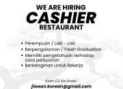 Lowongan Kerja Cashier Restaurant di Jiwoon Korean Maret 2026