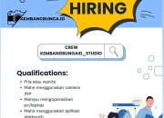 Lowongan Kerja Crew Studio Kembangbunga.id Terbaru 2026