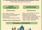 Lowongan Kerja PT Alfred Retail Solusindo (Distributor FMCG) Penempatan Majalengka 2026