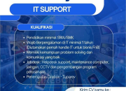 Lowongan Kerja IT Support Ocean Space – Penempatan Tuparev 2026