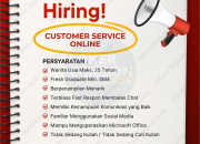 Lowongan Kerja SMA/SMK di PT Angkasa Raya 2026: Customer Service & Marketing Online