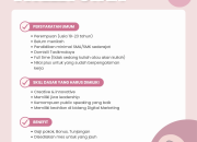 Lowongan Kerja Tweely Staff Tasikmalaya Terbaru 2026: Karir di Dunia Digital Marketing