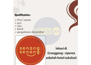 Lowongan Kerja Cook dan Barista Senang Senang (Gronggong) 2026