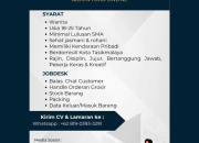 Lowongan Kerja Admin Toko Online Alfazza Store Tasikmalaya Terbaru 2026