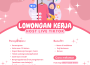 Lowongan Kerja Host Live TikTok di HiH Creative Studio Tasikmalaya Terbaru 2026