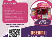 SMA/SMK Wajib Daftar! Lowongan Kerja Crew Outlet Ngeumi! 2026