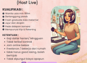 Lowongan Kerja Freelance Host Live Streaming