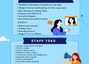 Loker Asisten Kreator & Staff Toko Farza Boutique by Farwah Terbaru 2026