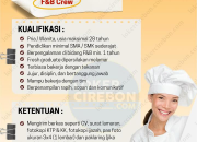 Loker F&B Crew Kremesany Lian Terbaru 2026