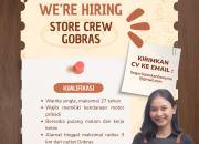 Loker Store Crew Seger Lepaskanhausmu Gobras Tasikmalaya 2026
