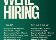 Lowongan kerja Skalelagge Terbaru 2026: Kasir & Store Crew (Full Time)