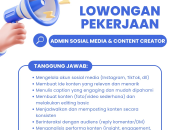 Lowongan Kerja Admin Sosial Media & Content Creator di Olit Frozen Food Center 2026