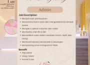 Lowongan Kerja Be Bless Nailbar Tasikmalaya Terbaru 2026: Posisi Nailist & Admin