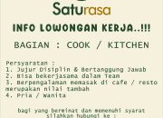 Lowongan Kerja Cook / Kitchen di Satu Rasa Tasikmalaya Terbaru 2026