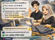 Lowongan Kerja Totalitassports Ciamis: Penjahit & Video Editor Capcut Terbaru 2026