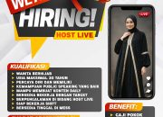Lowongan Kerja Host Live Muslimah Terbaru 2026: Gaji Pokok & Mess Tersedia