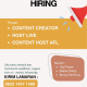 Lowongan Kerja iwearshel Tasikmalaya Terbaru 2026 – Content Creator, Host Live, & Content Host AFL