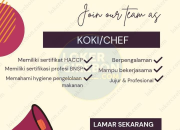 Lowongan Kerja Koki/Chef di Yayasan Putra Mukti Rahayu 2026