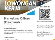 Lowongan Kerja Marketing Officer Elektronik Kreditplus Tasikmalaya, Ciamis & Banjar Terbaru 2026